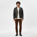 Veste Biker en Simili-Cuir pour Homme