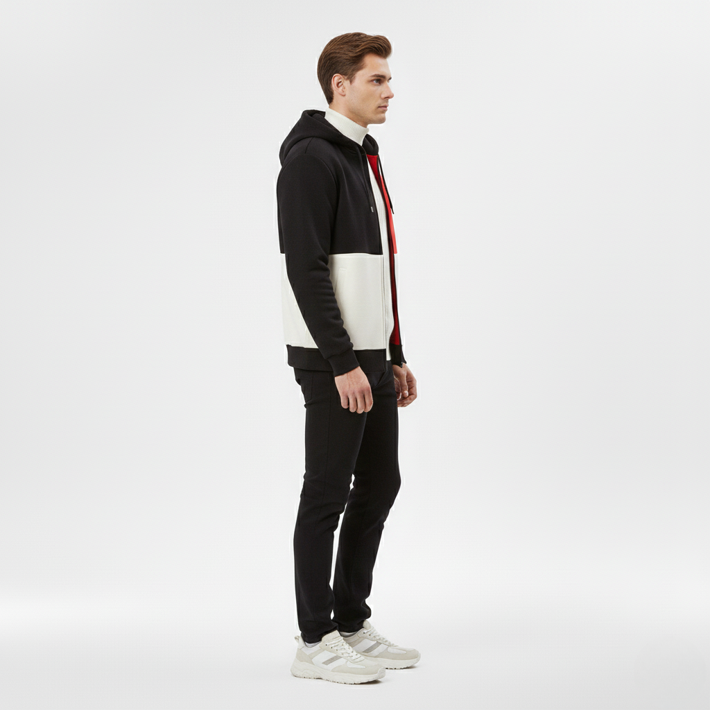 Sweat à Capuche Zippé pour Homme