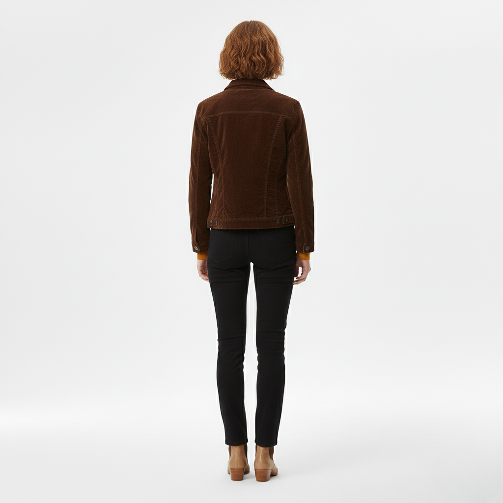 Veste en Velours Côtelé pour Femme
