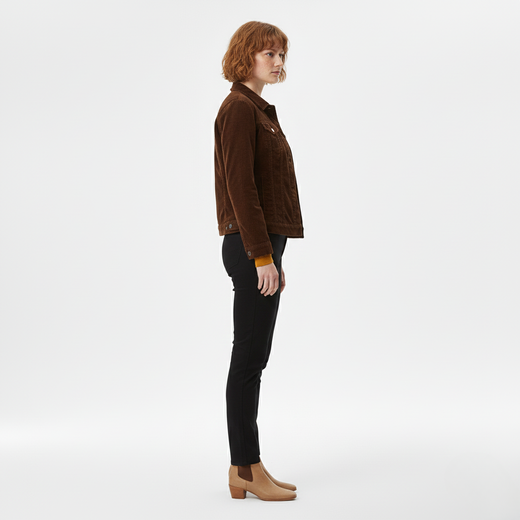 Veste en Velours Côtelé pour Femme