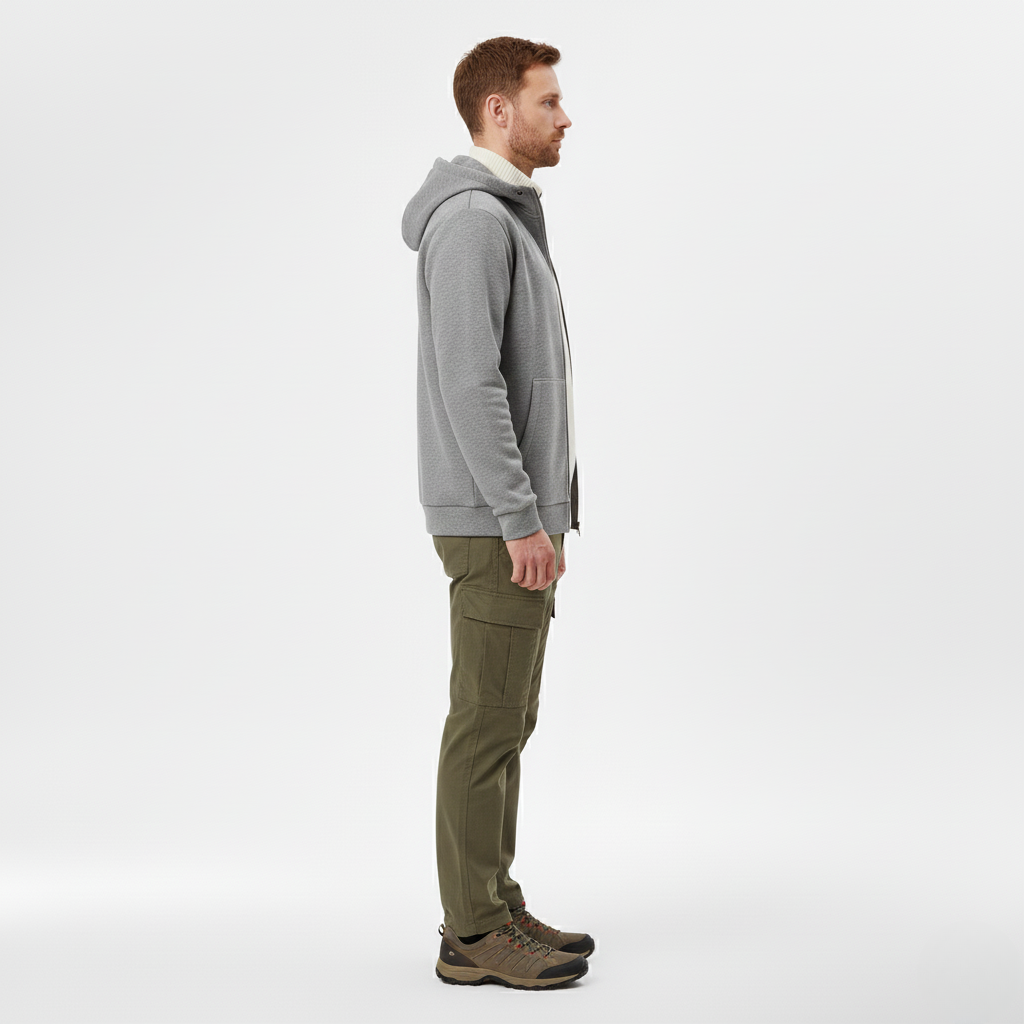 Sweat Zippé à Capuche pour Homme