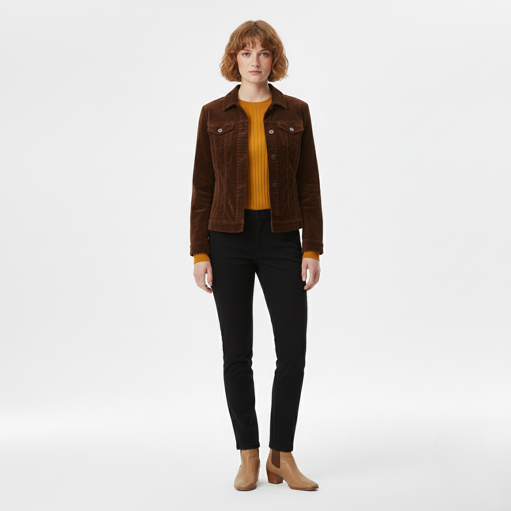 Veste en Velours Côtelé pour Femme